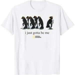 I Just Gotta Be Me Penguin Cute Funny Graphic T-Shirt